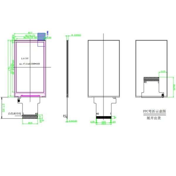 3.0 inch IPS TFT, MIPI, RGB, 360×640 (4)