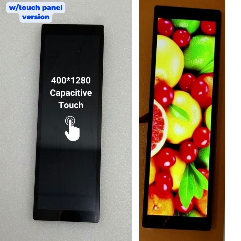 TTC078BVT-01C_7.84-inch TFT LCD, 400x1280, LVDS, with Capacitive touch panel by optical bonding