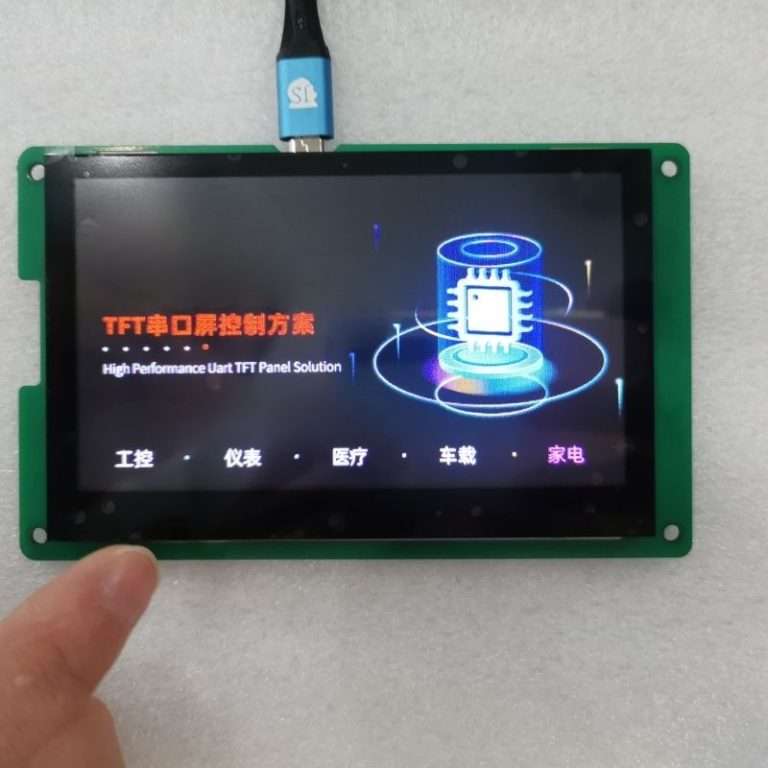 4.3-inch UART TFT LCD with Capacitive Touch Panel, 480x272