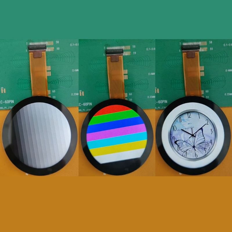 1.85-inch round lcd with touch panel