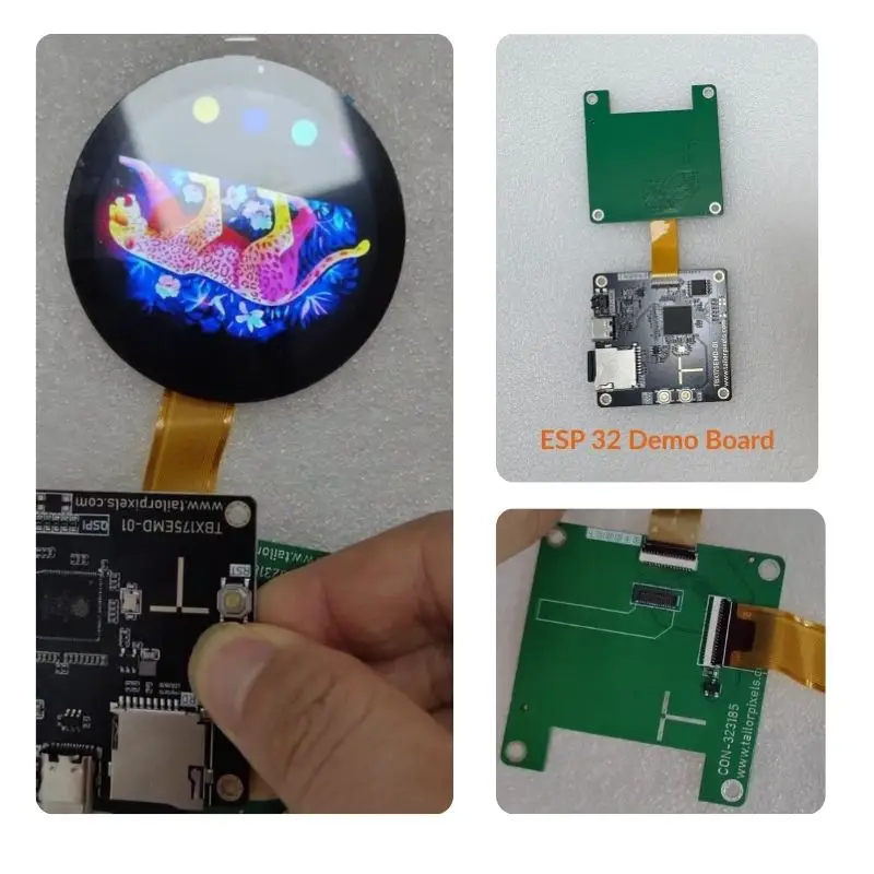 TTH185TRS-04C 1.85-inch Round LCD, 360×360, MIPI_QSPI_8BIT_SRGB, with Capacitive touch panel
