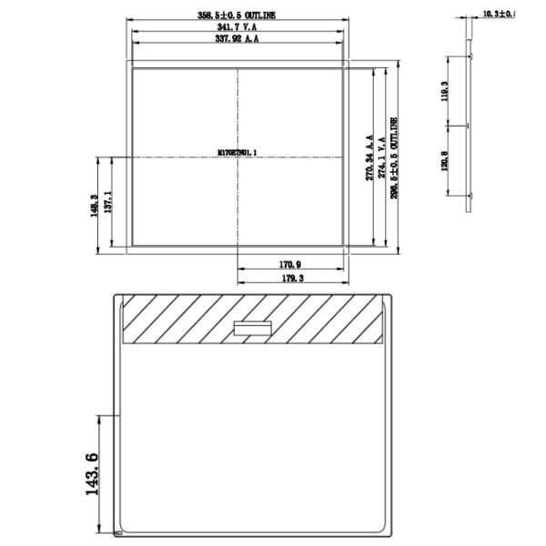 17.0 inch TN TFT, 1280x1024, LVDS, High Brightness