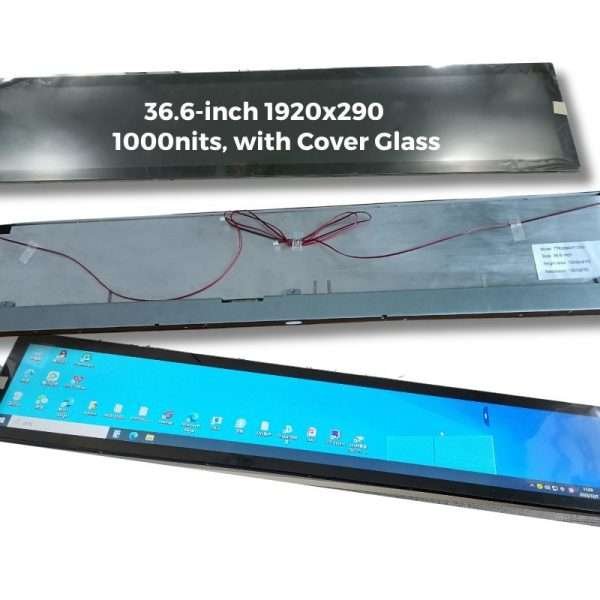 36.6 inch IPS TFT, 1920x290, LVDS, Stretched Bar LCD, High brightness（3）