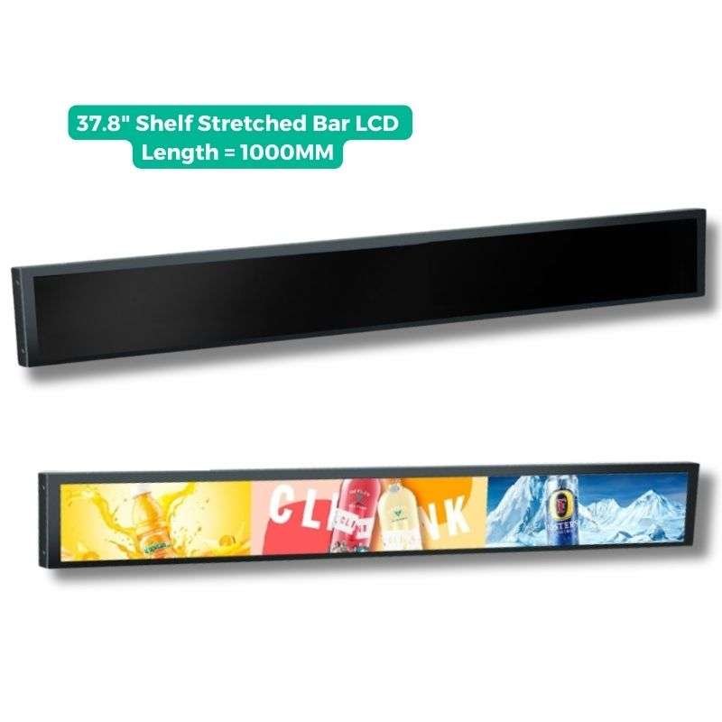 37.8 inch Wide Stretched LCD, 2880x158, Smart Shelf Monitor