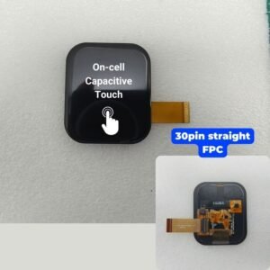 TOH198XVT-01CG_ 1.98 inch Touch AMOLED Display, with Cover Glass, 410×502, QSPI_MIPI