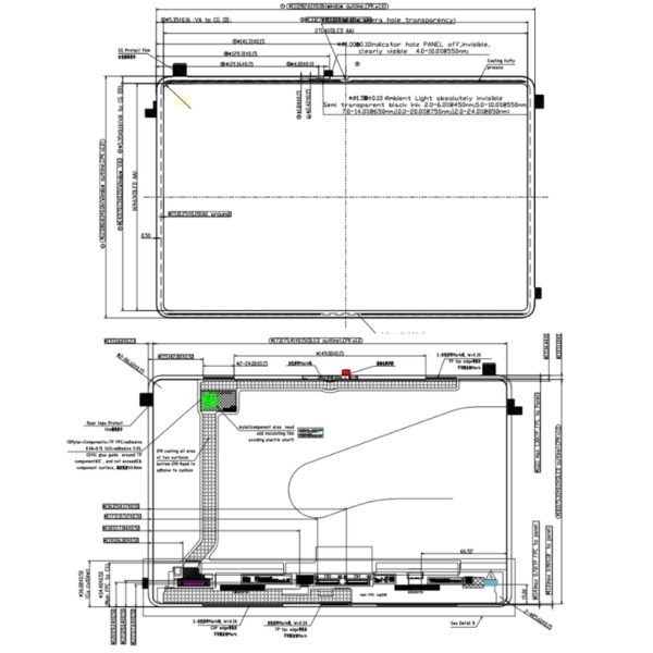 12.6-inch AMOLED, High Resolution, 1600x2560, On-Cell Touch, MIPI - 图片 5