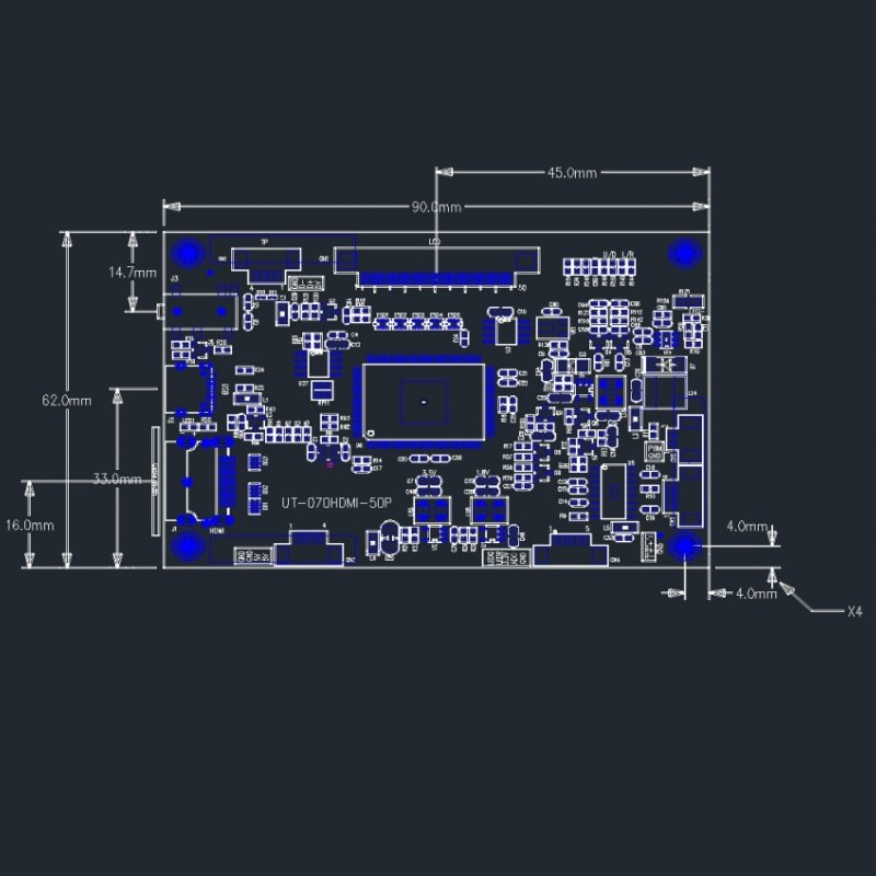 TFT Controller Board, RGB 50pin to HDMI Convert (2)