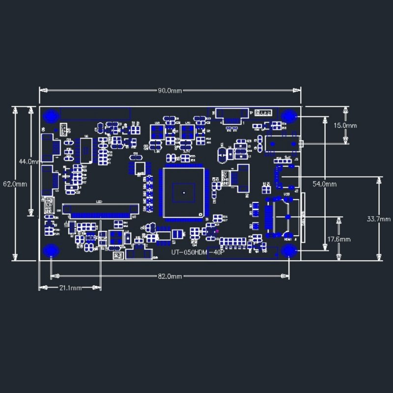 TFT Controller Board, RGB to HDMI, for 4.3-inch and 5-inch Display_TBJ050HD-01 (2)