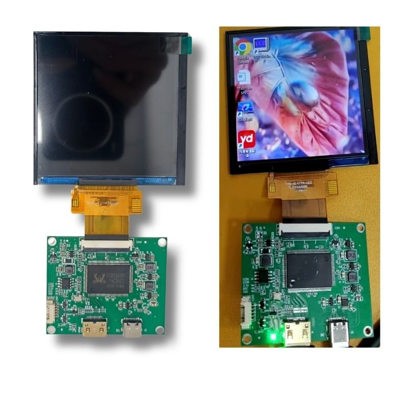 TTG034BSS-02_3.4 inch TFT LCD, IPS, Square,480x480