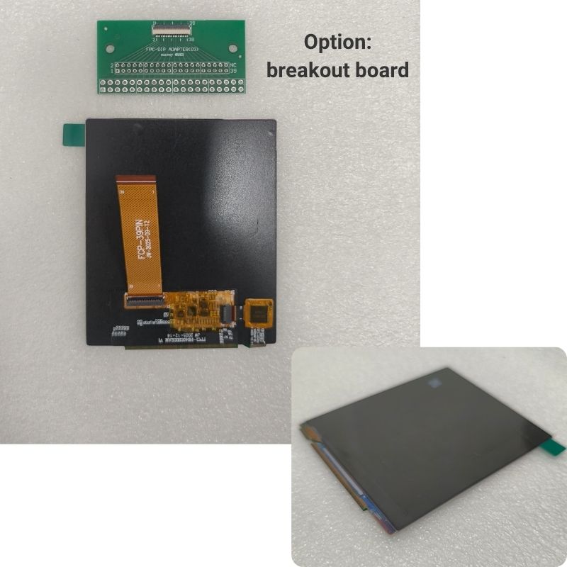 3.92-дюймовый сенсорный OLED-дисплей, технология On-Cell Touch, разрешение 1080 × 1240, интерфейс MIPI.