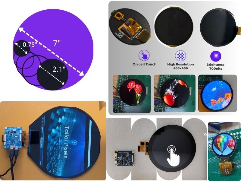 Round displays_Tailorpixels.com