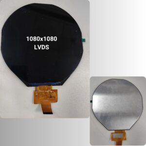 7-inch TFT LCD, Round, 1080x1080, LVDS