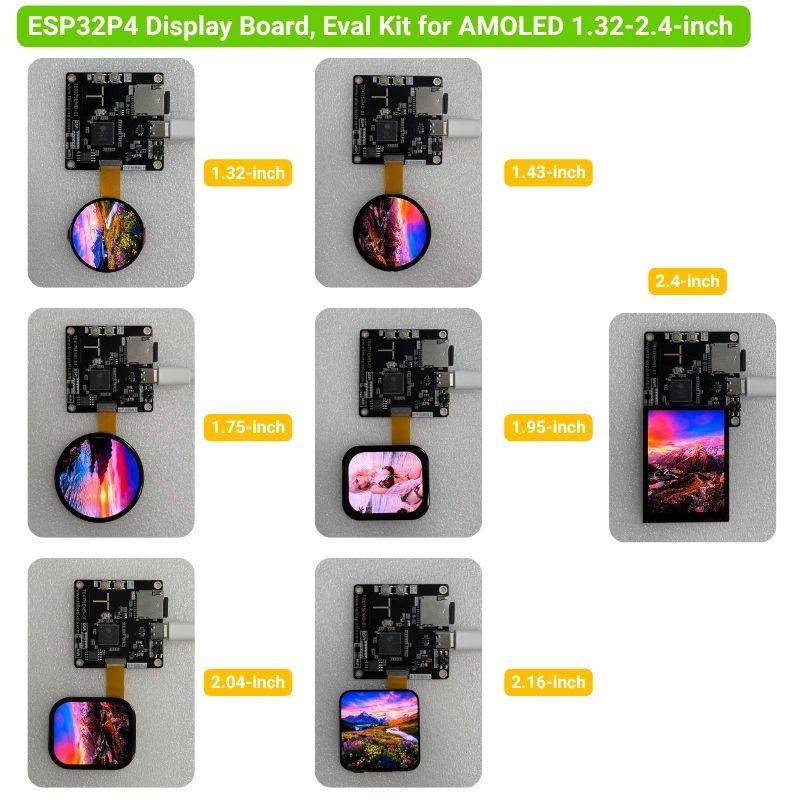 TBX175EMD-01 ESP32P4 Display Board, Eval Kit for AMOLED (4)