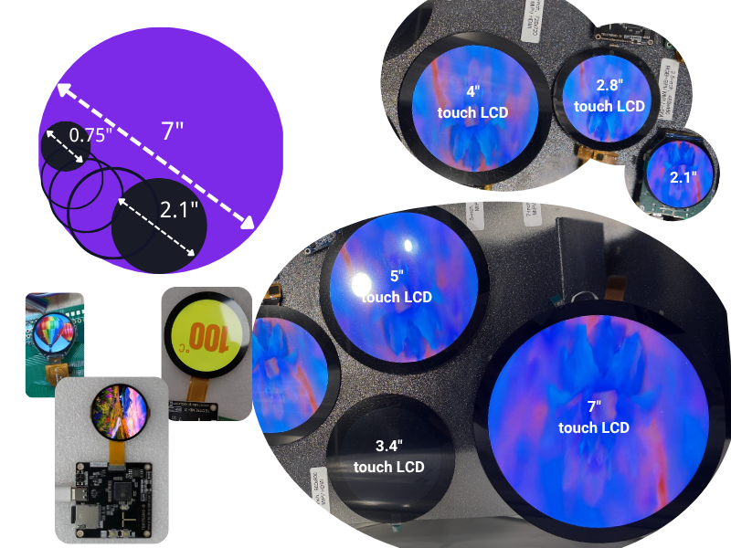 Round displays_Tailorpixels.com